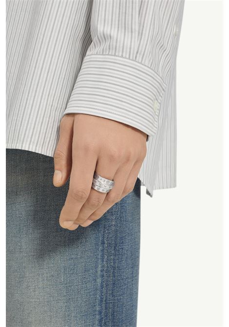 anello triple logo unisex argento MM6 MAISON MARGIELA | SM6UQ0073 P6627956